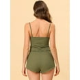 thumbnail image 3 of Unique Bargains Women's Pajama Spaghetti Strap Cami Shorts Lounge Sleepwear Sets, 3 of 5