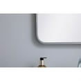 thumbnail image 4 of Soft corner metal rectangular mirror 20x30 inch in Silver, 4 of 5