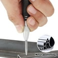 thumbnail image 4 of Automatic Center Punch 5 Inch Spring Loaded Center Drill Hole Punch Adjustable Nonslip Positioning Punch Hand Tool Car Window Puncher Breaker Tool for Metal Wood Glass, 4 of 10