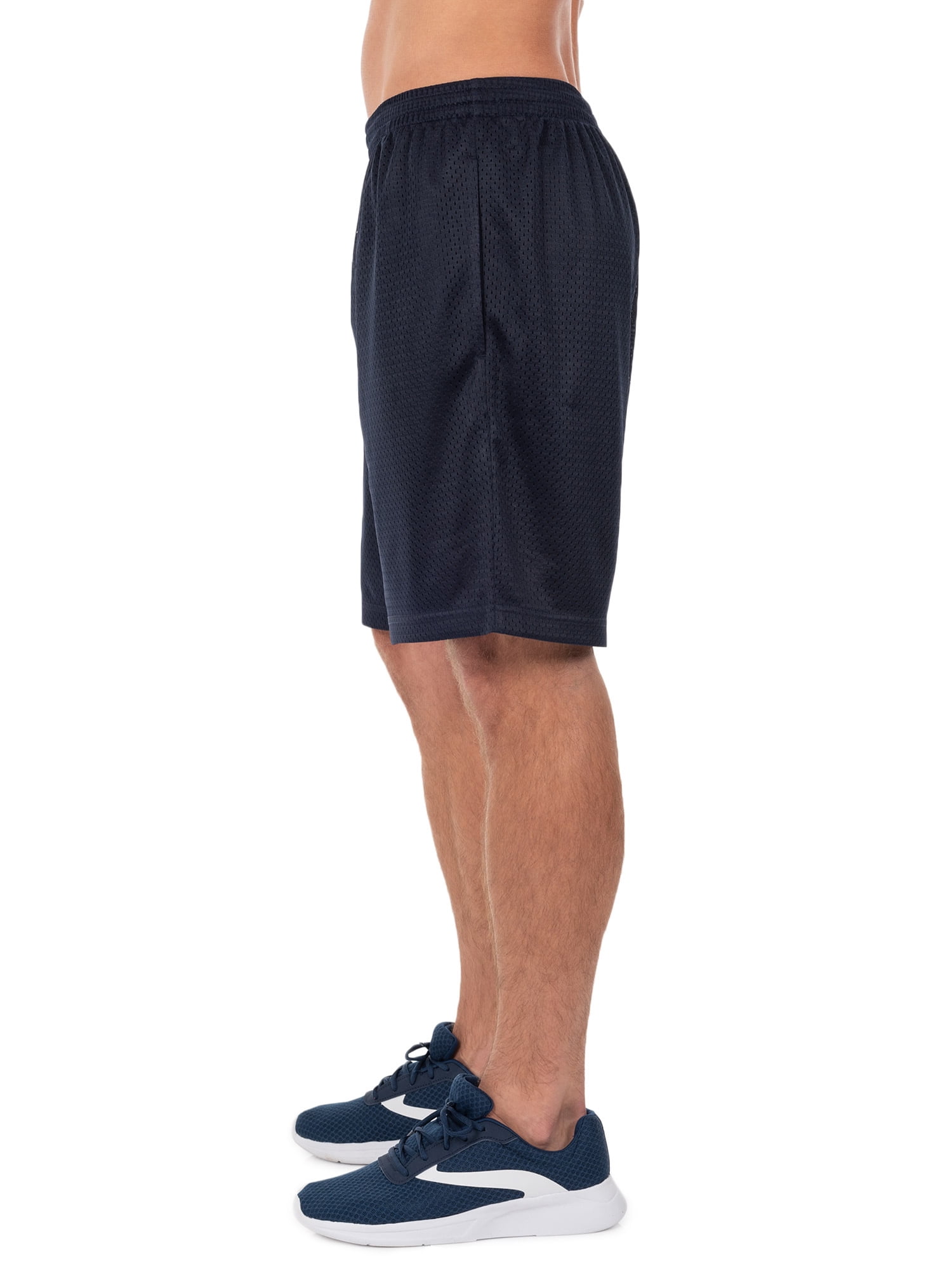 Athletic Works Men's 8" Active Ricehole Mesh Shorts, 2-Pack, up to 3XL