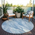 thumbnail image 6 of Addison Rugs Chantille Indoor/Outdoor Transitional Waves Blue Washable Round Rug, 8' x 8', 6 of 6