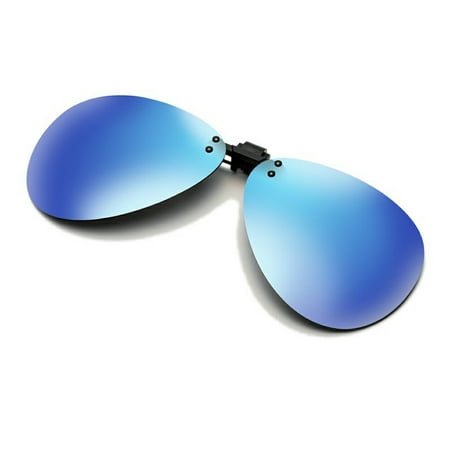 Cyxus Aviator Flash Polarized Mirrored Lenses Clip-On Sunglasses [Anti-glare] [UV Protection] for Driving/Fishing/Biking/Golf