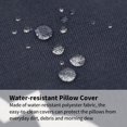 thumbnail image 3 of 2 Pack Outdoor Throw Pillows 21x15 Inch Water-Resistant Decorative Pillow Cushions with Insert for Patio Garden Porch, Blue Diamond, 3 of 14