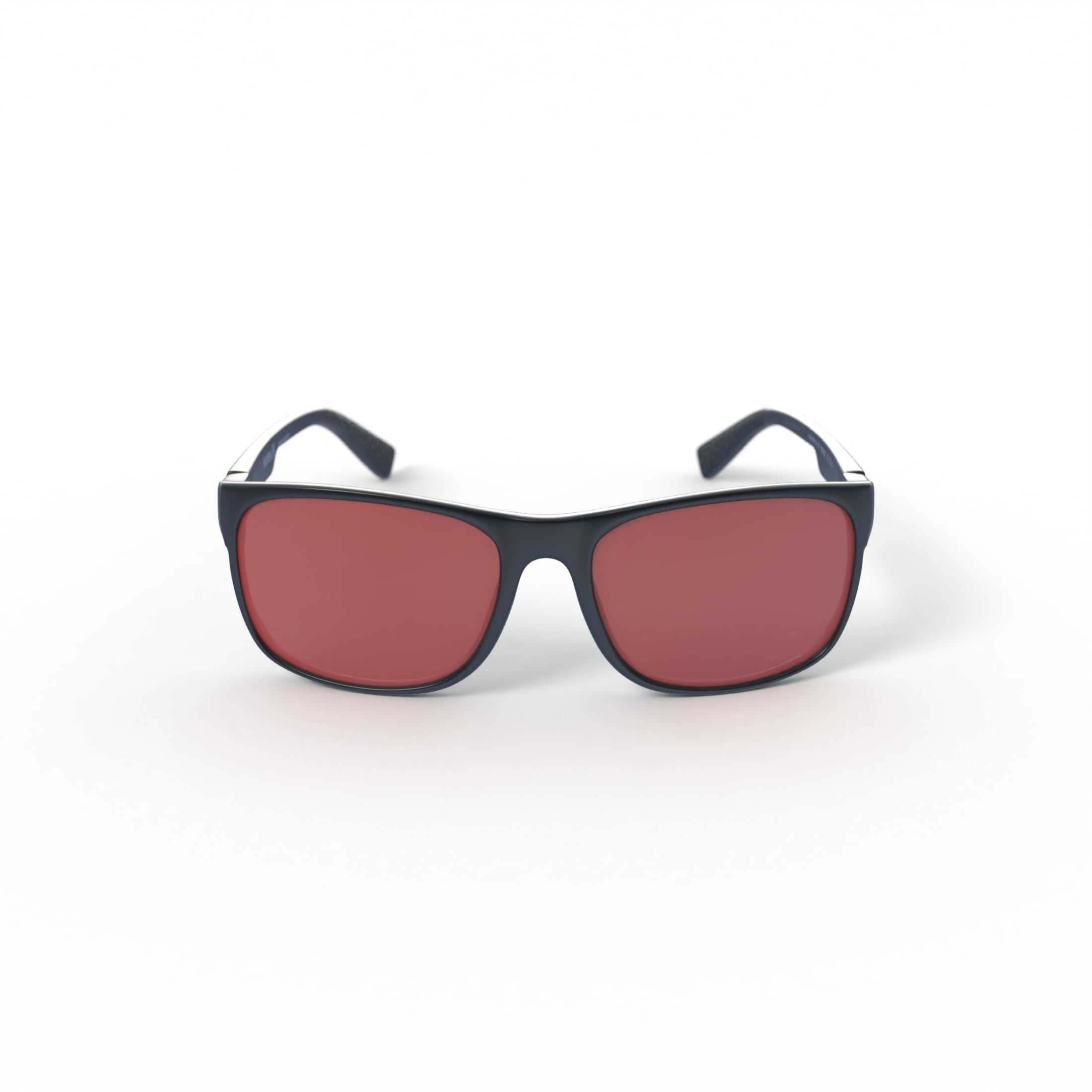 Hurley Verde HSM1011PS_003 Polarized Square Sunglasses Black/Red Frame and Red Mirror Lens