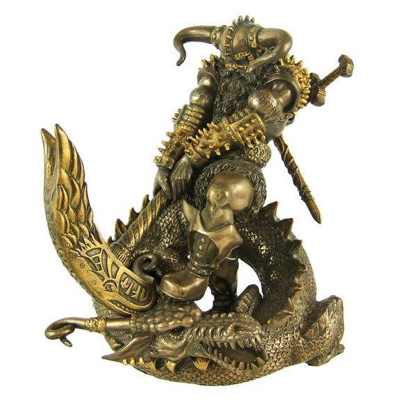 Pacific Giftware PTC 8 Inch Thor God of Thunder and Serpent Resin Statue Figurine