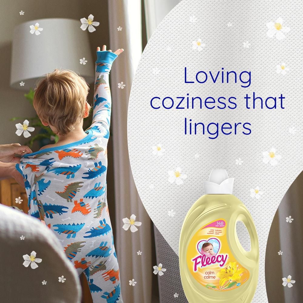Fleecy Calm Liquid Fabric Softener Liquid (Fabric Conditioner), 4.7 L - 233 WL
