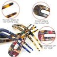 thumbnail image 4 of 4 Pieces Shaped Hairpin Fork, French Style Hair Pins, Hair Forks Tortoise Shell for Long Hair, 2 Prong Updo Chignon Pin for Hairstyle Accessories, 4 of 5
