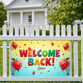 thumbnail image 6 of LUUFILx Welcome Back Banner Colorful Welcome Banner for Party Decorations Event Backdrop Classroom Reunion Background Decorative Hanging Banner School Party, 6 of 7