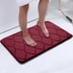thumbnail image 5 of Alfombra de microfibra absorbente y antideslizante | 40 x 60 cm, lavable a máquina, para baño, cocina, salón y dormitorio | Rojo, gris, marrón y verde, 5 of 7