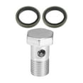 thumbnail image 1 of Unique Bargains 1 Set Car Brake Line Fitting Adapter 1.26' Length M14x1.5 Brake Line Thread Single Hollow Bolt, 1 of 7