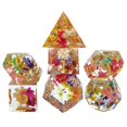 thumbnail image 2 of 7 Dados poliédricos transparentes para DND Zulema, 2 of 8