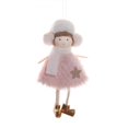 thumbnail image 1 of Christmas figure angel pendant Xmas party ornament create atmosphere cloth pink Xmas, 1 of 2