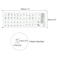 thumbnail image 2 of Korean Keyboard Stickers PC Keyboard Stickers White Background Black Lettering 3Pcs, 2 of 3