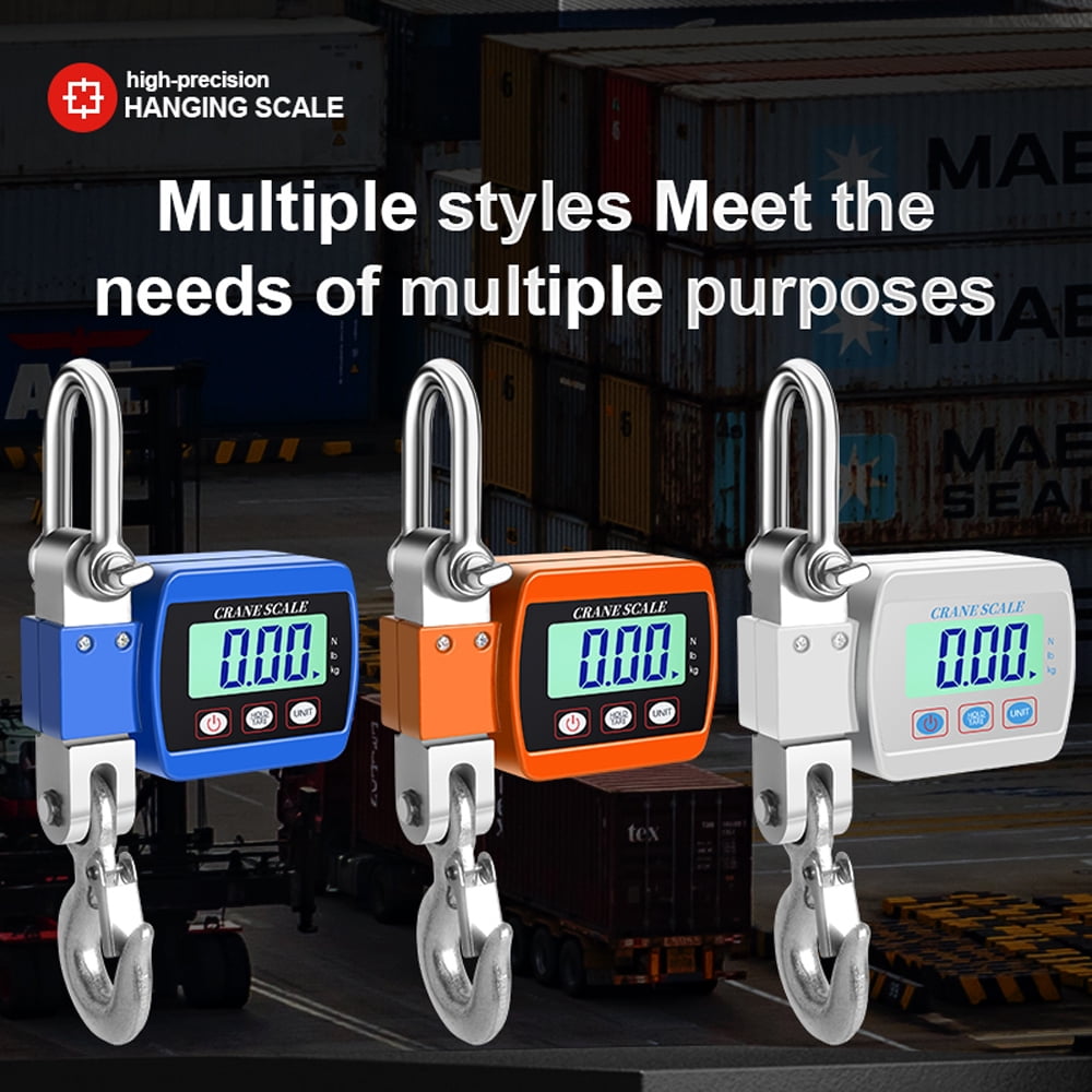 Crane LCD Digital Display Crance Scale 0.05-500kg Portable Industrial Electronic Heavy Duty Weight Hook Crane With Unit Change Function