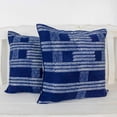 thumbnail image 2 of NOVICA Cotton batik cushion covers, 'Indigo Dreams' (pair), 2 of 7