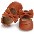 thumbnail image 4 of Baby Girls Shoes Mary Jane Flats Shoes Anti-Slip Soft Rubber Sole Toddler First Walkers Princess Dress Shoes, 4 of 6