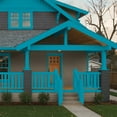 thumbnail image 6 of Glidden HEP Mediterranean Blue / Blue Semi-Gloss Exterior Paint with Primer, 1 Quart, 6 of 10
