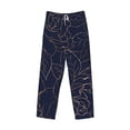 thumbnail image 5 of Balery Navy Dark Blue print Men's Pajama Pants,Ultra Lightweight Pjs,Lounge Pant-X-Large, 5 of 9