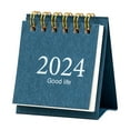 thumbnail image 2 of YAOMOBB Office Desk Calendar Simple Style Mini Desk Calendar Spiral Coil Date Recording 12 Monthly Plan Book, 2 of 7