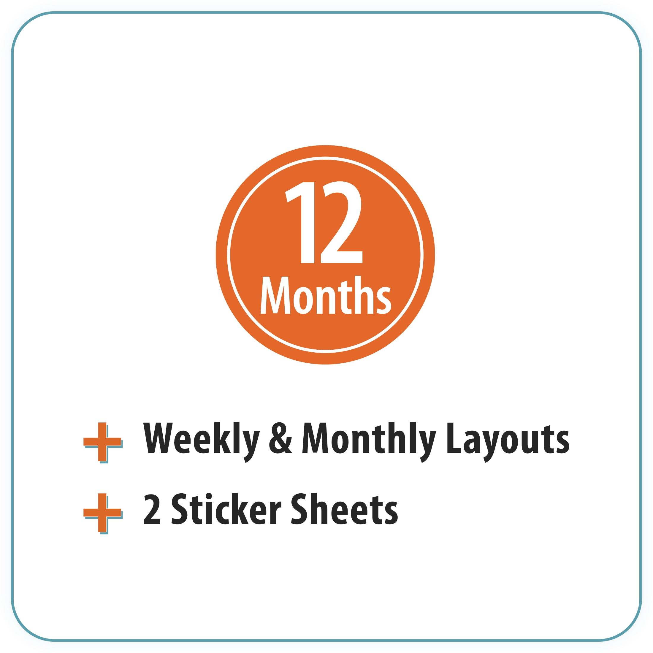 Pen+Gear Weekly Planner, 7" x 9", Black, July 2024 to June 2025