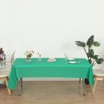 thumbnail image 6 of (4 Pack) Emerald Green Premium Rectangle Heavy-Duty Plastic Table Covers ( Reusable), 6 of 6