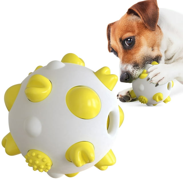 Xihbxyly Juguete Masticable para Perros, de Goma Duradera, para Limpieza Dental y Entrenamiento de Molares, con Dispensador de Premios, No Tóxico y Seguro, Ideal para Perros Pequeños, Medianos y Gran