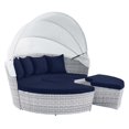 thumbnail image 2 of Modway Scottsdale Canopy Sunbrella® Outdoor Patio Daybed in Light Gray Navy, 2 of 9