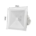 thumbnail image 1 of Ventilation Fan White Square Ceiling or Wall-Mount Exhaust Fan, 1 of 1