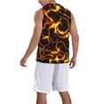 thumbnail image 2 of Naloa Orange Lightning Basketball Jersey Reversible Men's Mesh Athletic Sports Shirts Training Practice S-4XLXX-Large, 2 of 6