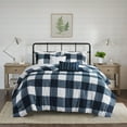 thumbnail image 3 of Home Essence Levon 5 Piece Reversible Buffalo Check Comforter Set, 3 of 20