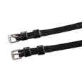 thumbnail image 4 of Huntley Equestrian Premium English Leather Spur Straps (Black, 18" Inches Long), 4 of 4
