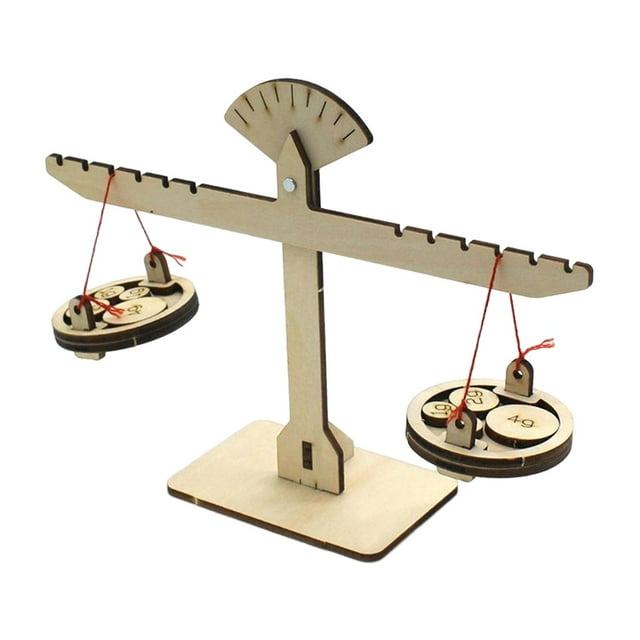 Báscula de equilibrio DIY Zulema Herramienta de enseñanza de matemáticas juguete de equilibrio educativo 9x23cm