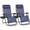Blue, variant on JIOABL 2pcs Adjustable Zero Gravity Chair with Pillow and Cup Holder,Patio Outdoor Foldable Lawn Lounge Chairs, Metal, Black