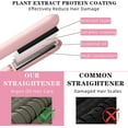thumbnail image 3 of Temperature Adjustable Ionic Titanium Ceramic Hair Straightener and Curler 2 in 1 - Dual Voltage Curling Bangs Flat Iron Great for Salon and Travel , Pink, 3 of 5