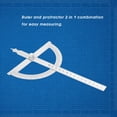thumbnail image 3 of Angle Goniometer Ruler, Protractor Ruler, Protractor And Ruler Set Angle Finder Tool Stainless Steel Protractor, Drafting Supplies For Drafting Math Tools For Angle Measuring, 3 of 8