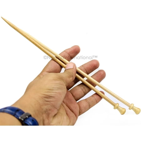 Yarn Knitting Needles (Full Maple Rosewood Body - 12") - 16mm