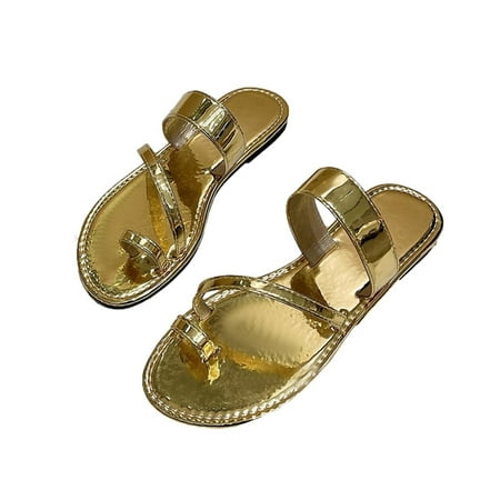 

VerPetridure Summer Sandals for Women 2023 Women s Flat Shoes Ladies Beach Sandals Summer Non-Slip Causal Slippers
