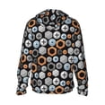 thumbnail image 2 of Picia Colorful Screws Women's Men's UPF 50+ Sun Protection Hoodie Shirt Long Sleeve SPF Fishing Outdoor UV Hiking Lightweight Shirts-Small, 2 of 9