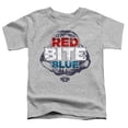 thumbnail image 2 of Shark Week Officially Licensed Red Bite and Blue Kids T Shirt (2) for Toddler Boys and Girls, Athletic Heather, 2 of 4