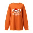 thumbnail image 2 of Gibobby Sudaderas navideñas Sudadera con capucha estampada navideña holgada para mujer con mangas hasta los hombros(Naranja,M), 2 of 4