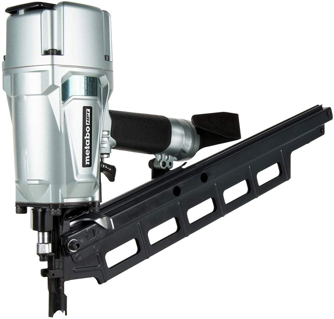 Metabo HPT Framing Nailer NR83A5 Pneumatic - 21 Degree, 2-3.25 In Nails, Tool-Less Depth