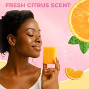 SAISZE Kojic Acid Soap for Dark Spots, Handmade Turmeric Soap Bars for Body & Face for All Skin Types, Smooth Skin, 2.29 oz × 6 Bars