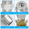 thumbnail image 4 of Puntas limpiadoras de superficies Valve MEANLIN 25°, 1/4 pulgadas, NPT, 4000 PSI, paquete de 5, 4 of 7