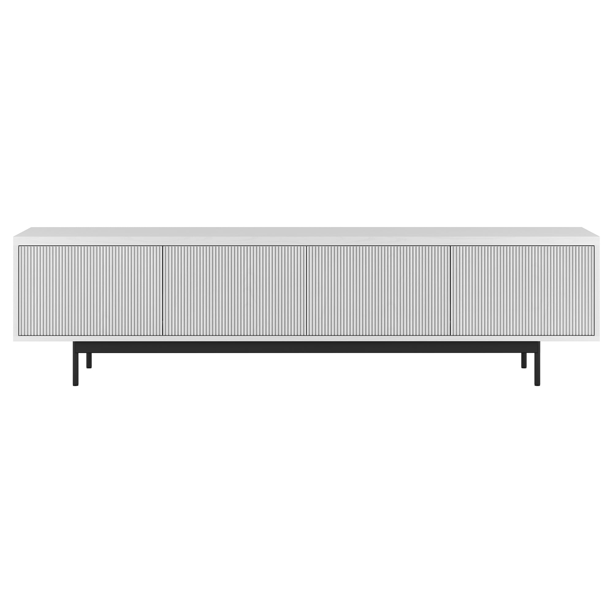 Whitman Rectangular TV Stand for TV's up to 85" in White