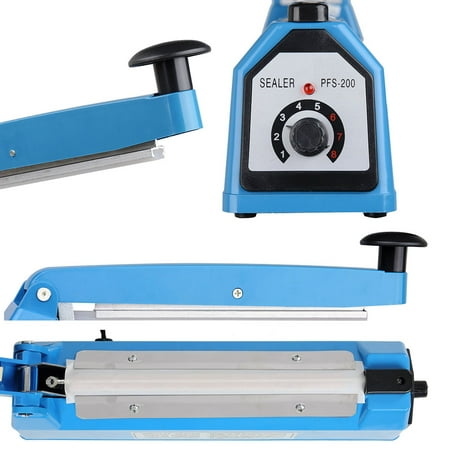 sealer plastic walmart tubing sealing impulse 200mm yescom poly heat manual machine bag hand