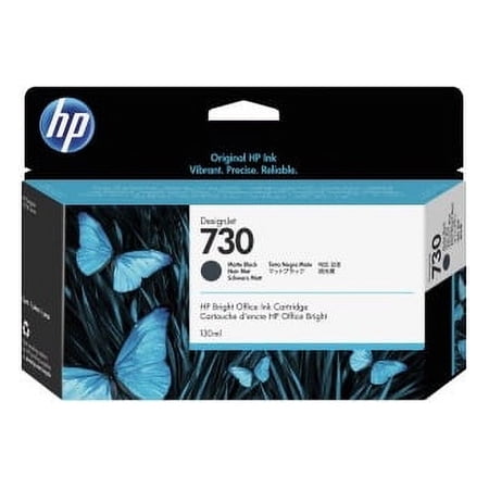UPC: 0190781726968 | HP 730 130-mL Matte Black DesignJet Ink Cartridge (P2V65A)