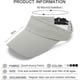 thumbnail image 2 of Visera Hombre Mujer - Visera de Golf Tenis Visera Deportiva Ajustable Visera Muy Delgada de Secado rápido Gorra Unisex, Gris, 2 of 5