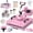 Pink, variant on DKMOCO 8-in-1 Heat Press Machine, 15''x15'' Digital T Shirt Press ing with Teflon-Coated Heat Plate, 360° Swing Away, 30oz Tumbler Press, Heat Transfer Sublimation for Mugs Hat Plate Cap, Green