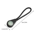 thumbnail image 2 of WHAMVOX  10 Pcs Drawstring Cord Luminous Zipper Pull Replacement Tags Pulls Outdoor Accessories Travel Black, 2 of 8