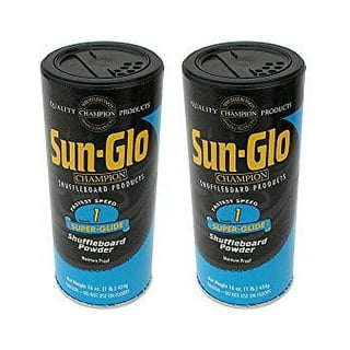 Sun-Glo Silicone Shuffleboard Spray (12 oz.) & #5 Speed Shuffleboard Wax  (16 oz.) Combo 